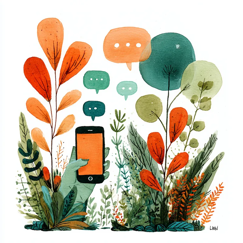 Two collectors exchanging messages about decant sizes